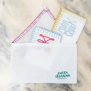 Set de 4 serviettes de table Bouquet