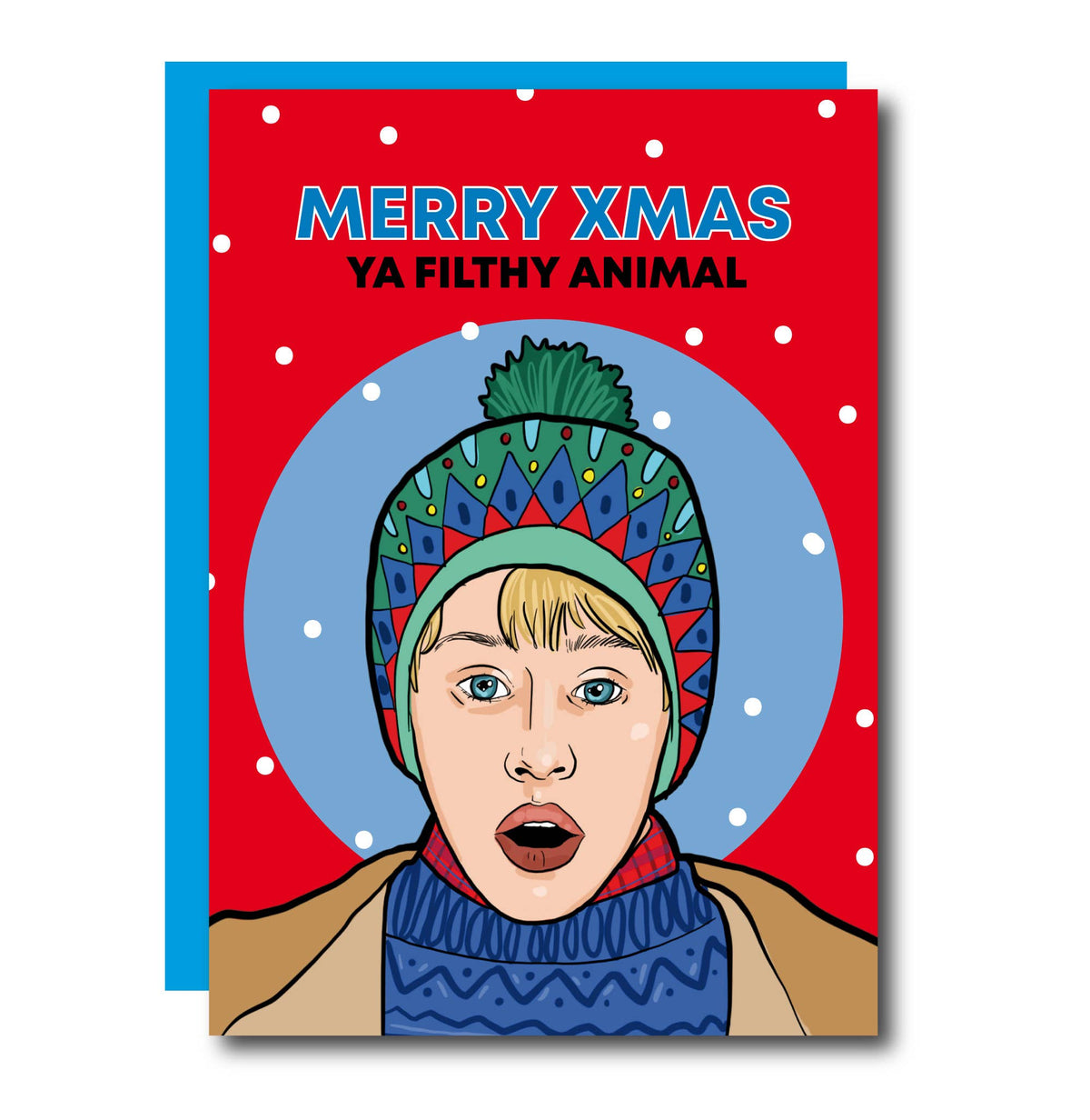 Carte de Noël Maman, j’ai raté l’avion