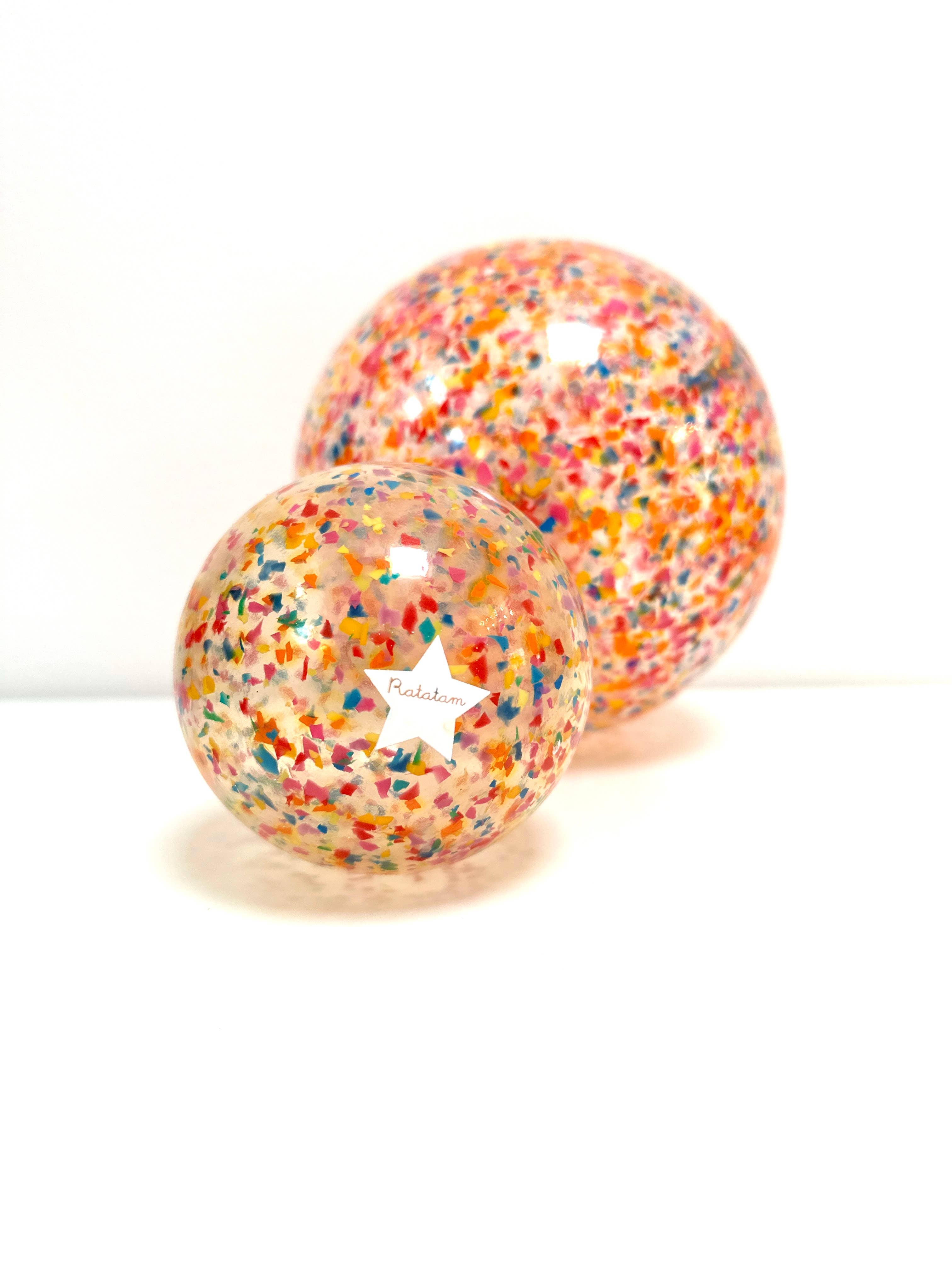 Ballon "confetti" multico: Grand