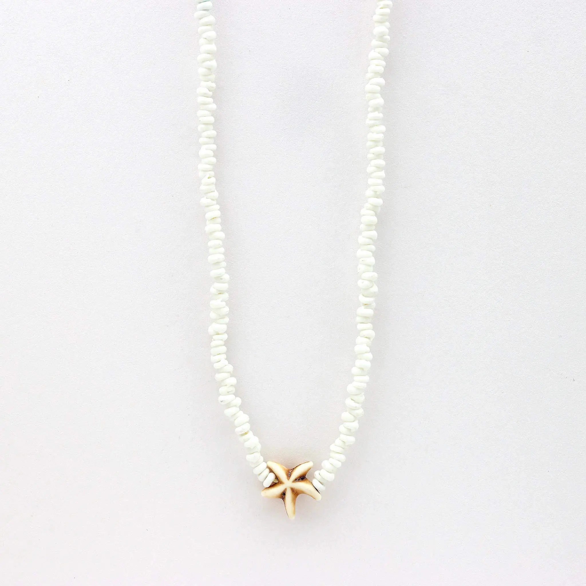 Collier Étoile de Récif avec Perles: Bleu