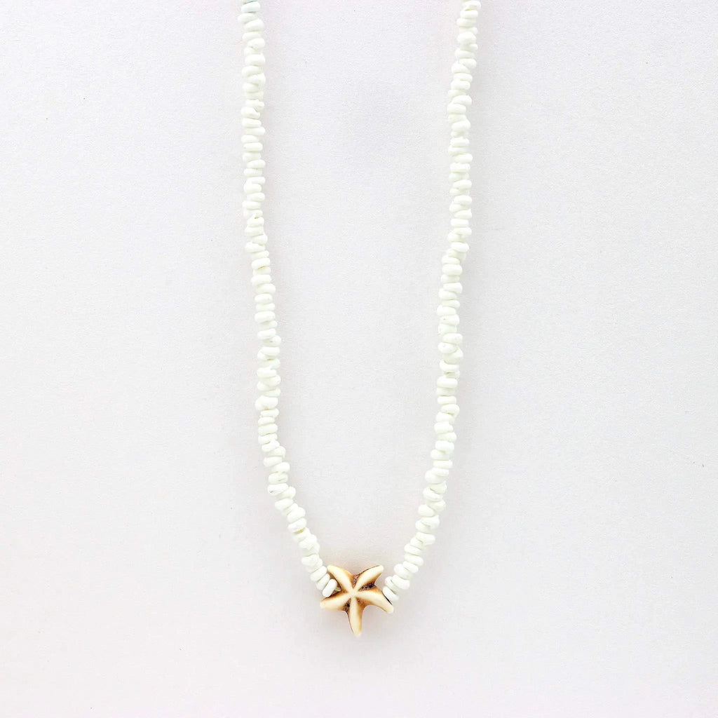 Collier Étoile de Récif avec Perles: Red