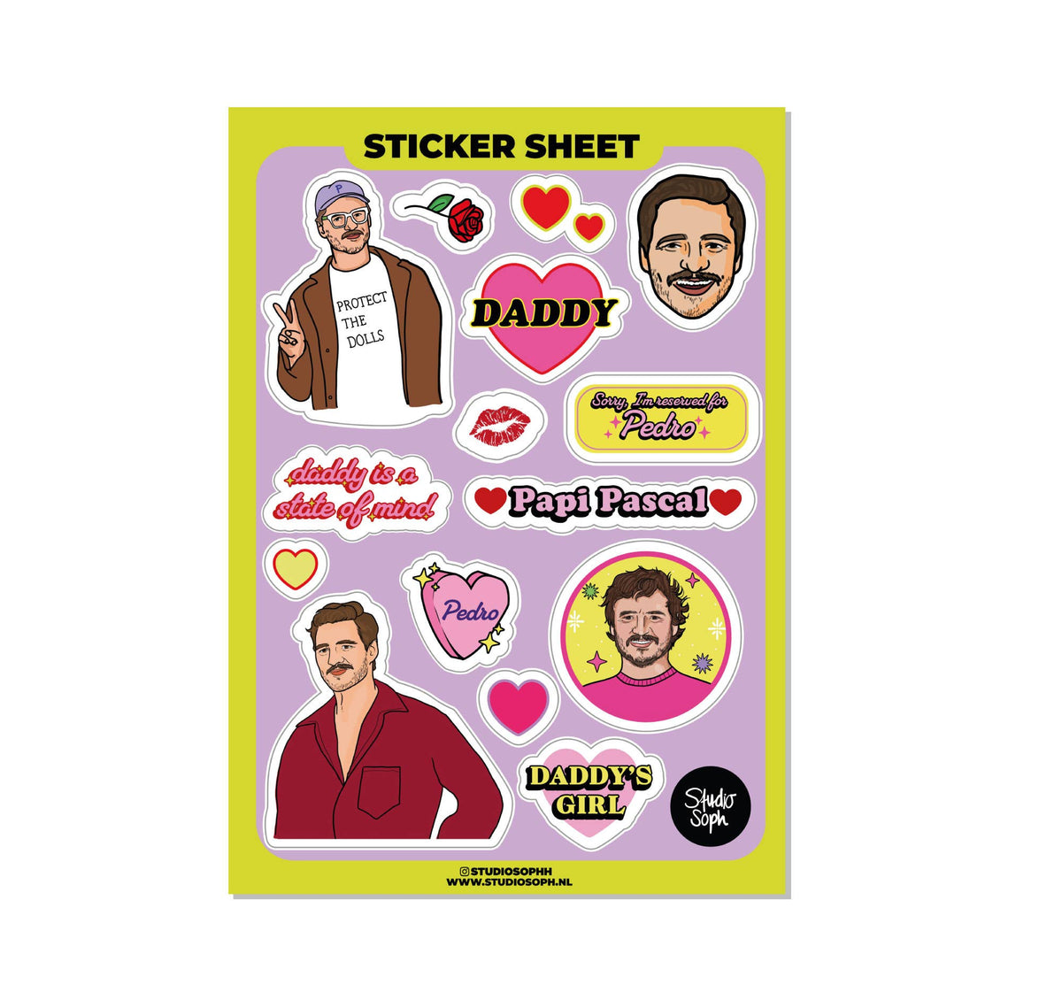 Feuille d'autocollants Papi Pedro A5: Packed without plastic sleeve