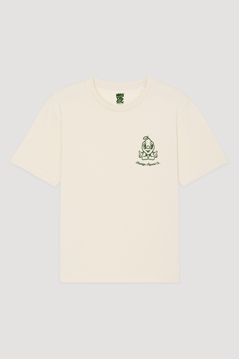 T-shirt naturel unisexe "Easy Peasy" : M / Oversize