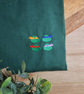 T-shirt brodé - Cowabunga: Vert / S