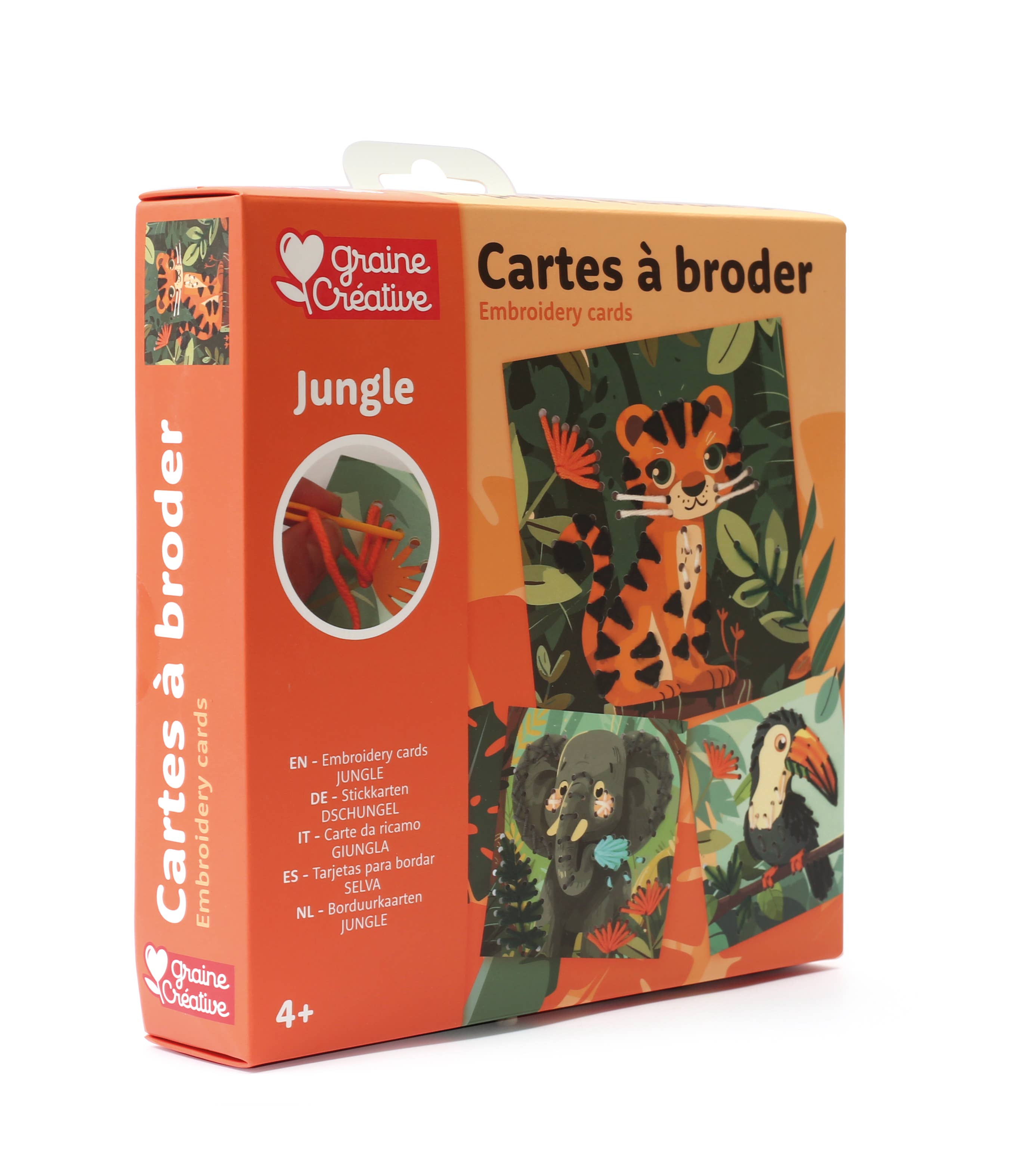 CARTES A BRODER JUNGLE