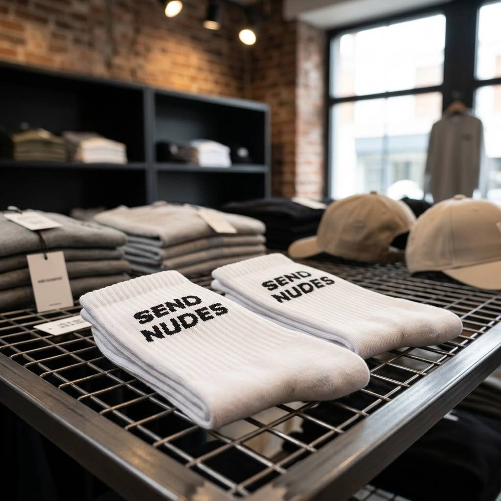 Chaussettes « Envoie des nudes »: 37-43
