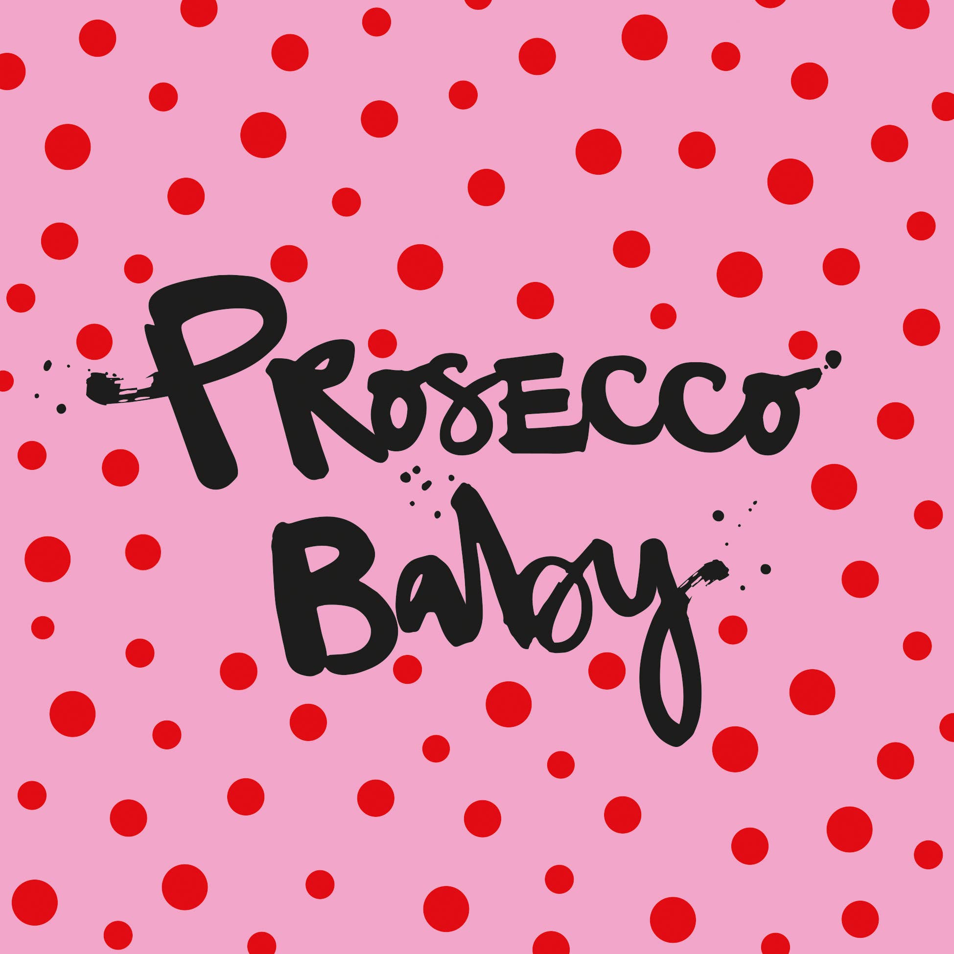 Serviette Bébé Prosecco 33x33