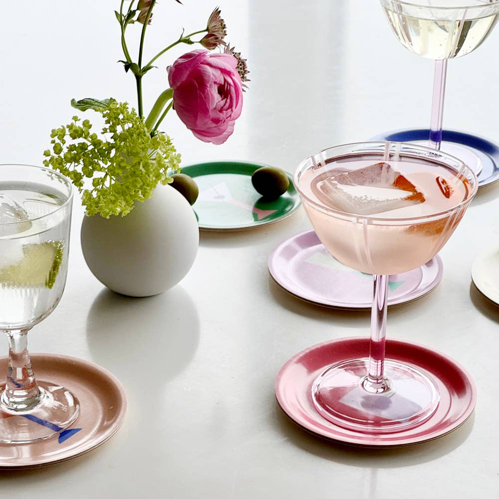 COCKTAILS Lot de 6 sous-verres - 11 cm