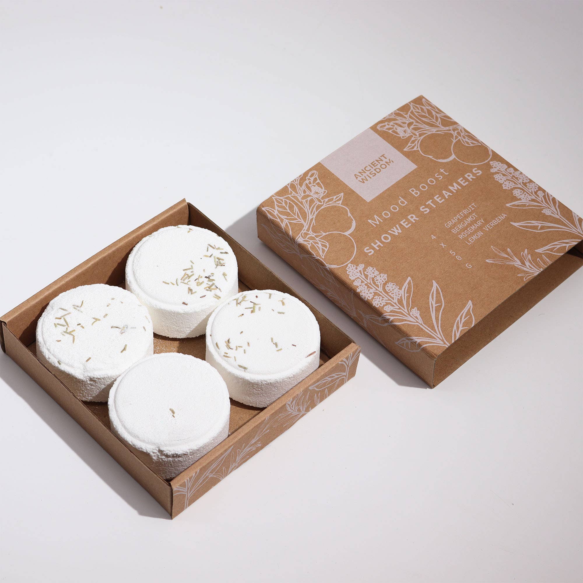 Coffret cadeau Zen de pastilles effervescentes pour la douche bien-être: Énergisant