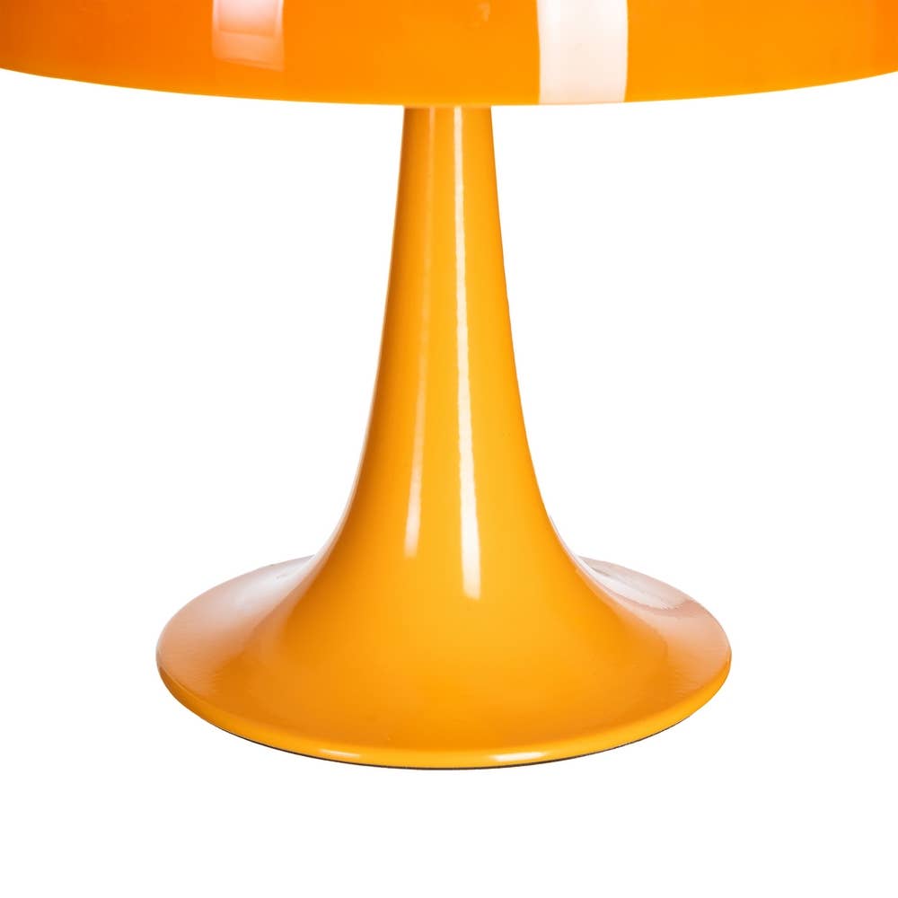 Lampe de table Ben en métal et verre (orange)
