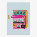 Affiche artistique « boîte de sardines roses » — Poster pop pour la cuisine: Pas de cadre / 30x40 cm