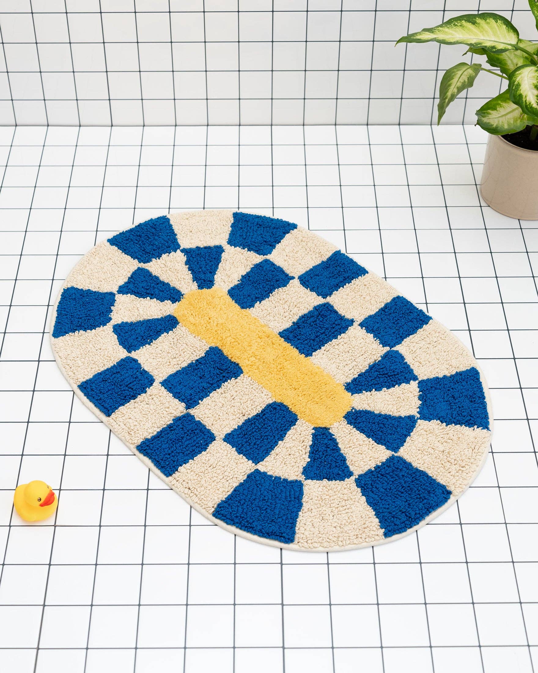 Tapis de bain Rita - bleu
