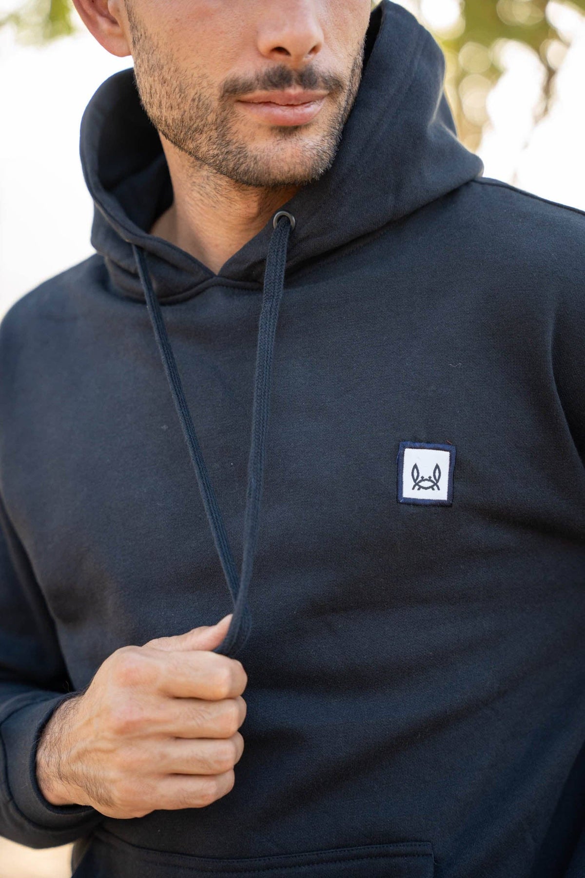 Sweat à Capuche Patch Marine: Marine / S
