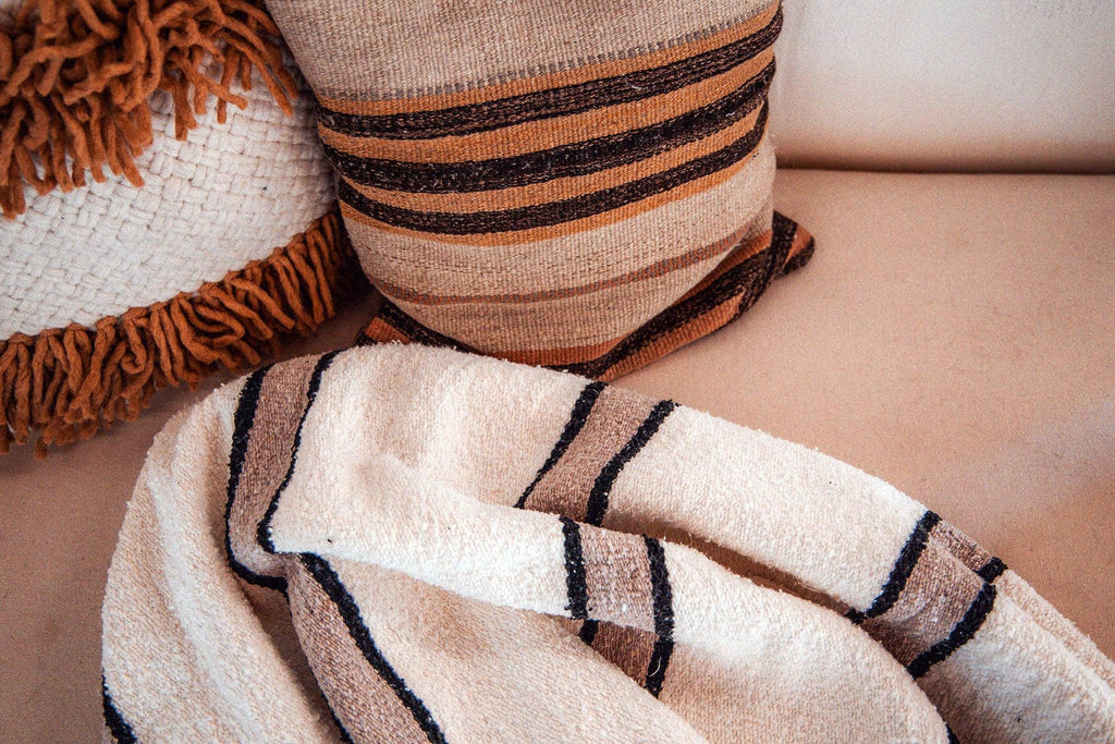 Desert Lines//Couverture tissée à la main