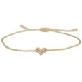 Bracelet beige Love Ibiza avec petit cœur