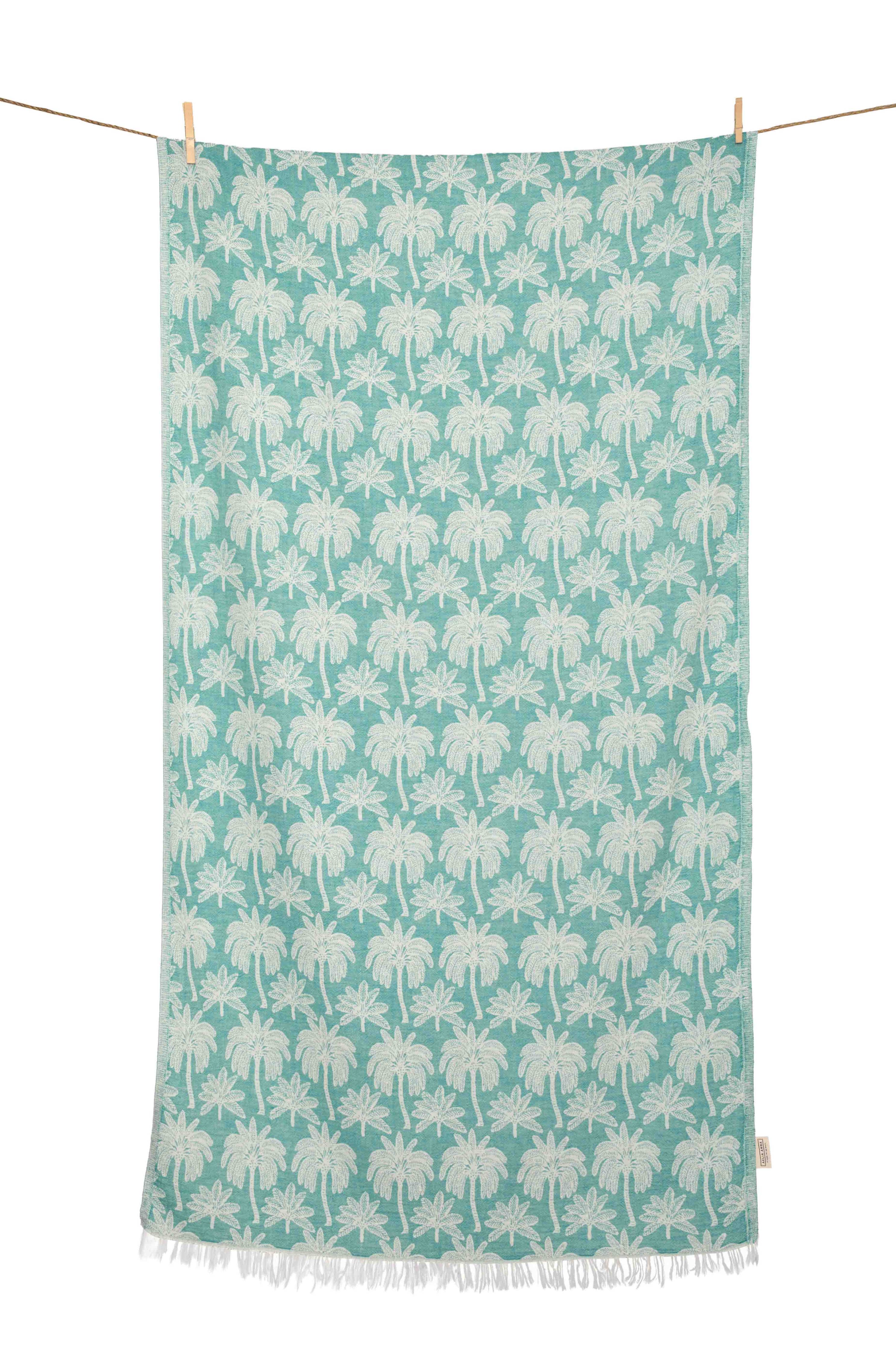 SERVIETTE DE PLAGE ALL FINIKAS BLEU PÉTROLE