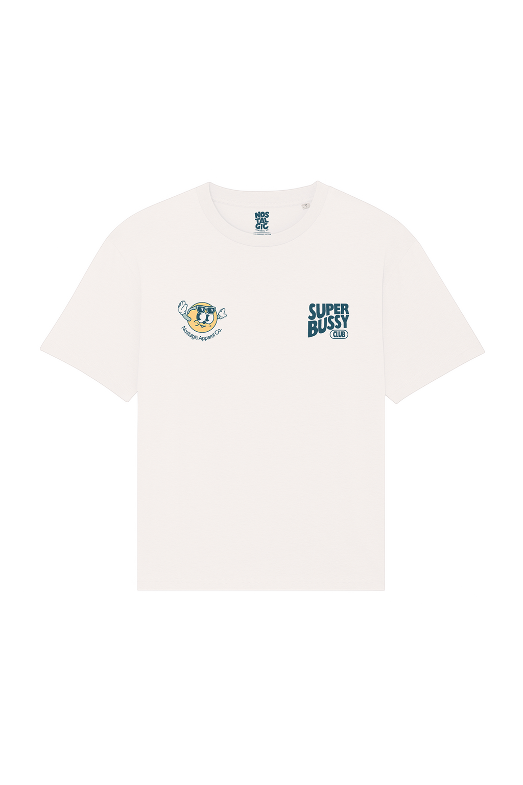 T-shirt unisexe blanc cassé « Super Bussy Club » | L / Oversize