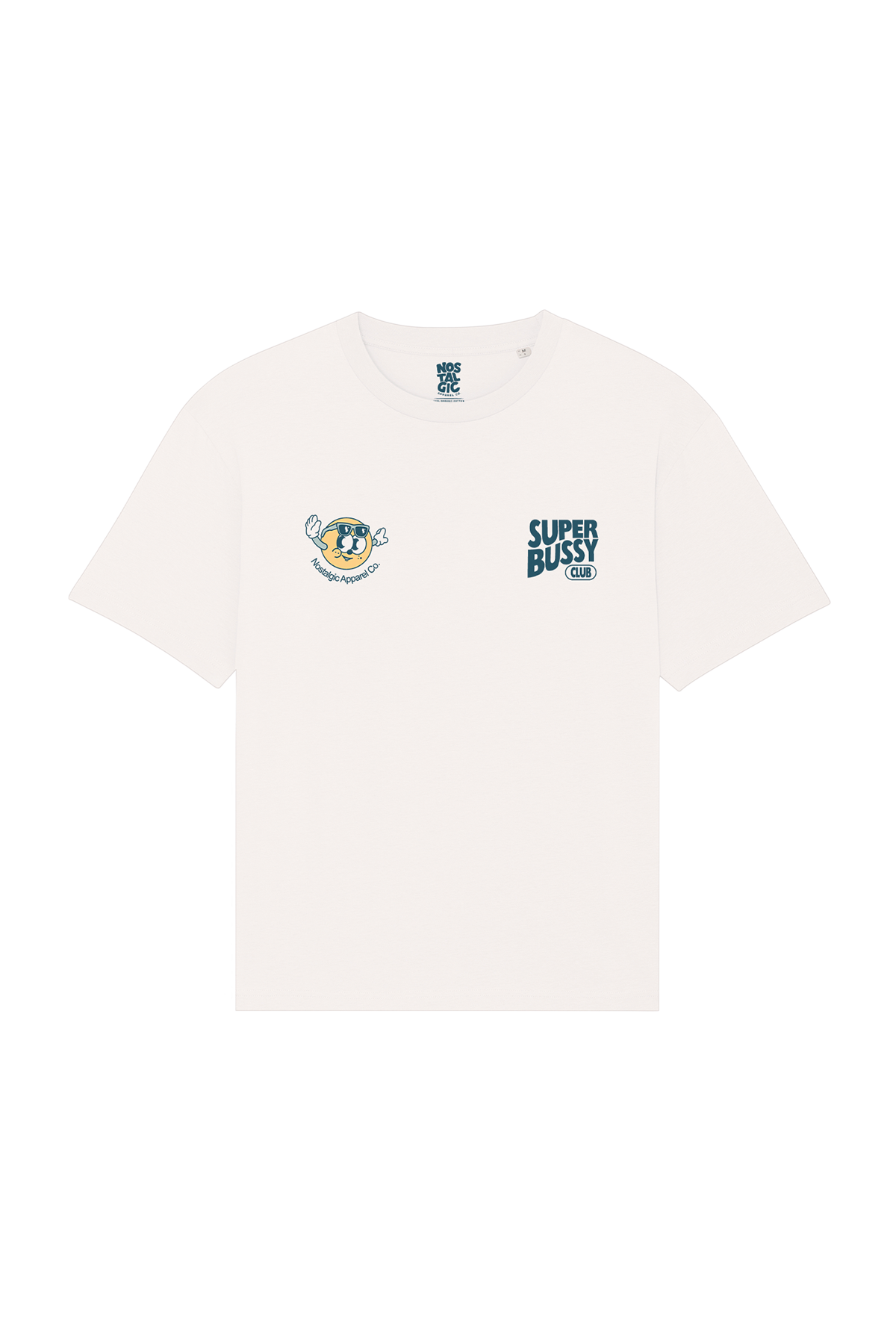 T-shirt unisexe blanc cassé « Super Bussy Club » | XL / Oversize