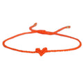 Bracelet bras Love Ibiza cœur néon orange
