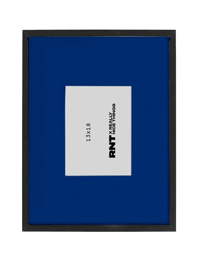 Cadre Photo 40x30 Pour Photos 13x18 Bleu