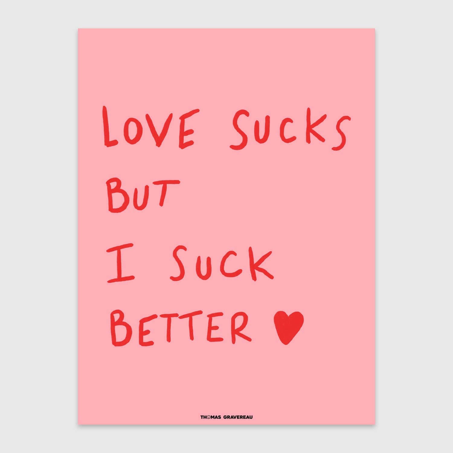 Poster "LOVE SUCKS" (A3)