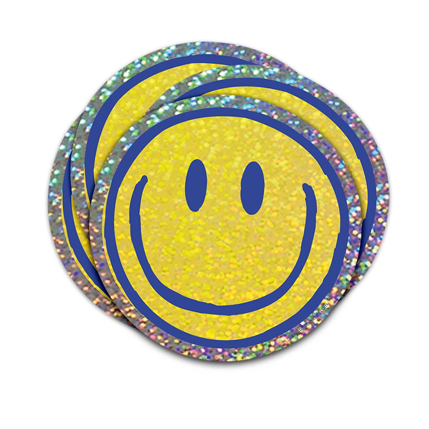 Autocollant pailleté Smiley – Ambiance rayonnante et positivité