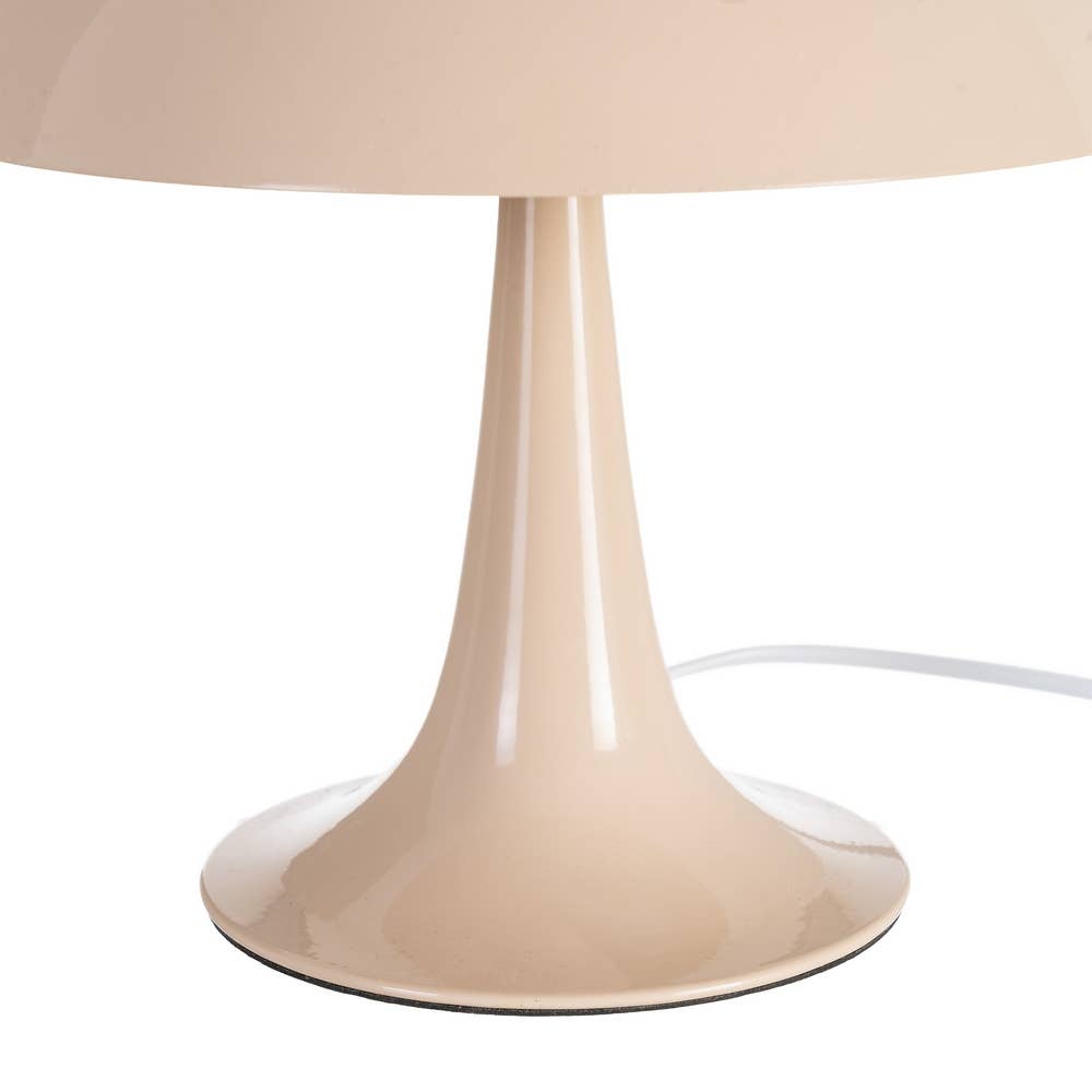 Lampe de table en métal vintage Palmer 28 cm (beige)