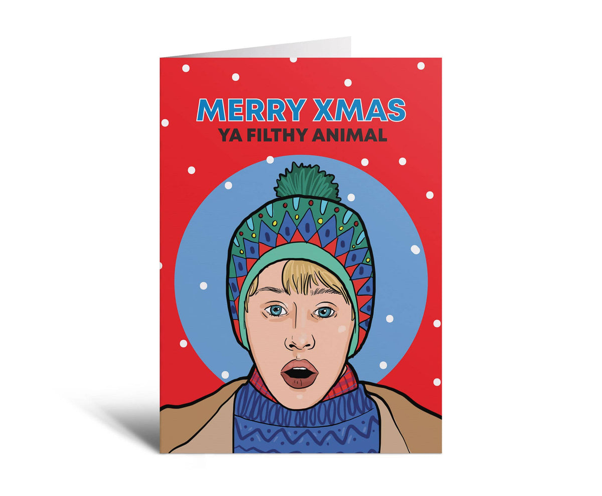 Carte de Noël Maman, j’ai raté l’avion