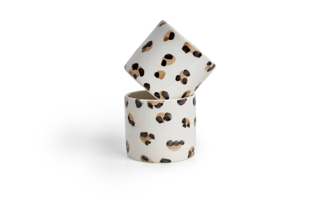 Ensemble de 2 tasses en céramique (GUÉPARD)