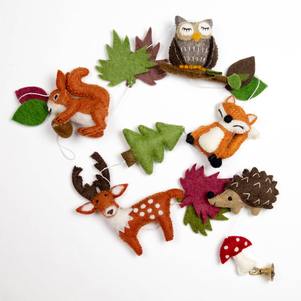 Guirlande - Décoration murale - Animaux de la forêt