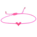 Bracelet rose Love Ibiza avec petit cœur