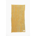 Serviette de bain à lignes - Jaune & Bleu