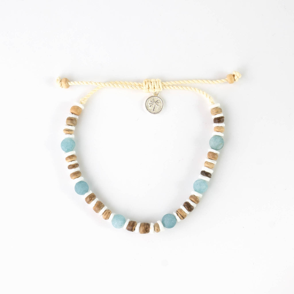 Ensemble de bracelets Perasi Beach, trio de bracelets à perles de bois naturel