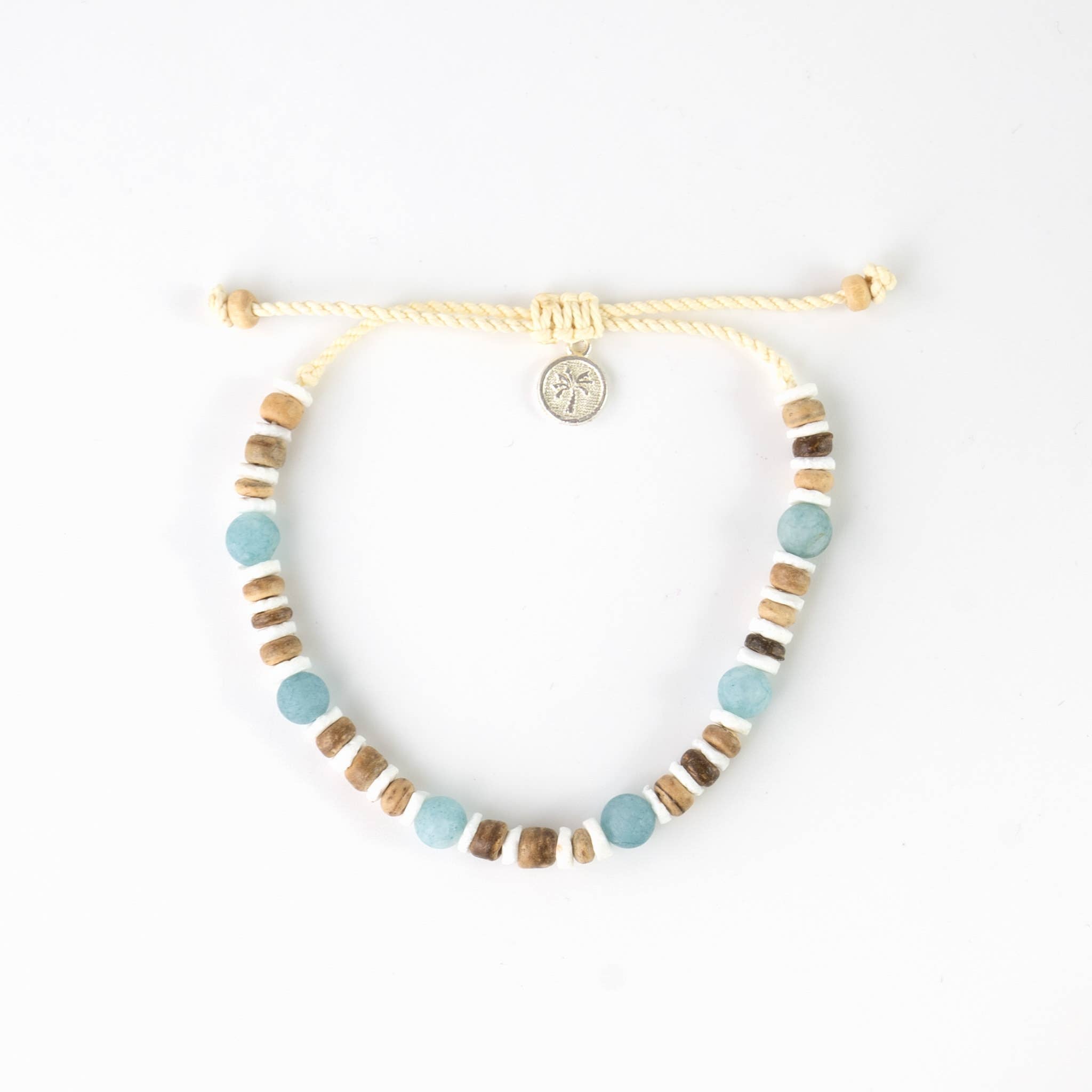 Ensemble de bracelets Perasi Beach, trio de bracelets à perles de bois naturel