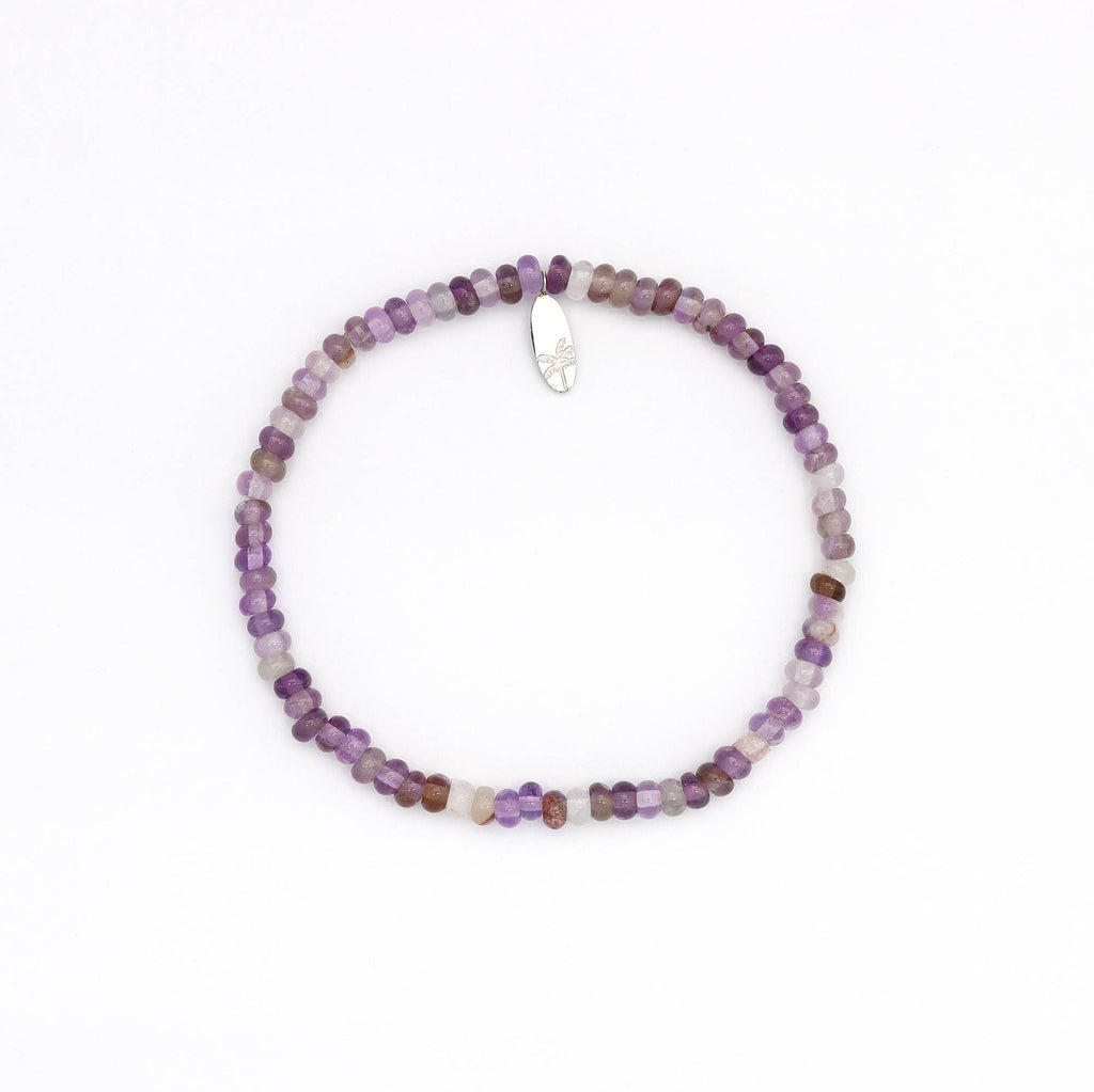 Bracelet élastiqué Pohaku en pierres précieuses: Agalmatolite