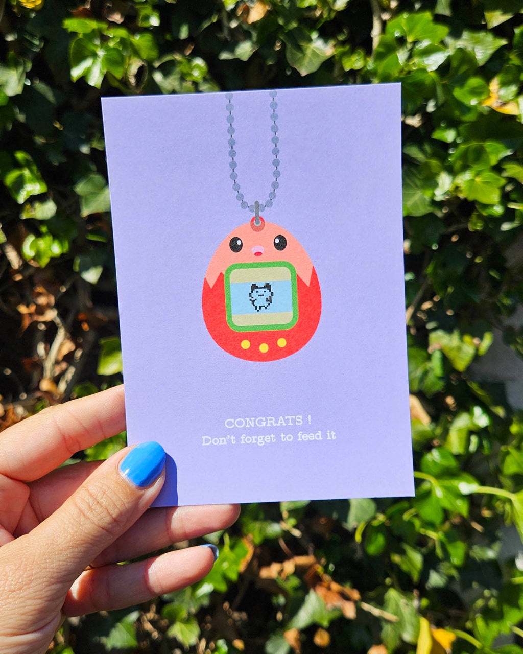 Carte d’annonce de naissance Tamagotchi