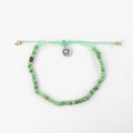 Bracelet de cheville à perles Coconut Bay, ajustable pour hommes: Vert