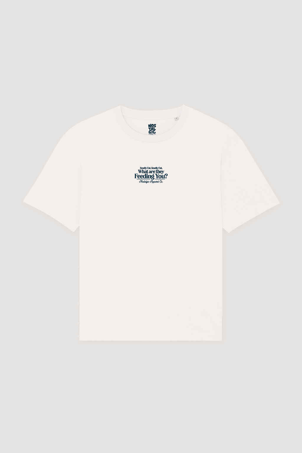 T-shirt unisexe blanc cassé « Smelly Cat » | S / Oversize