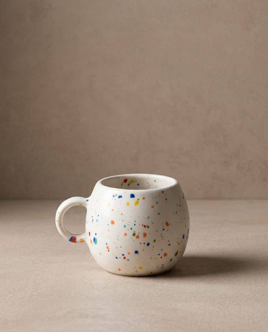 Tasse boule blanche 90 ml de la collection Party