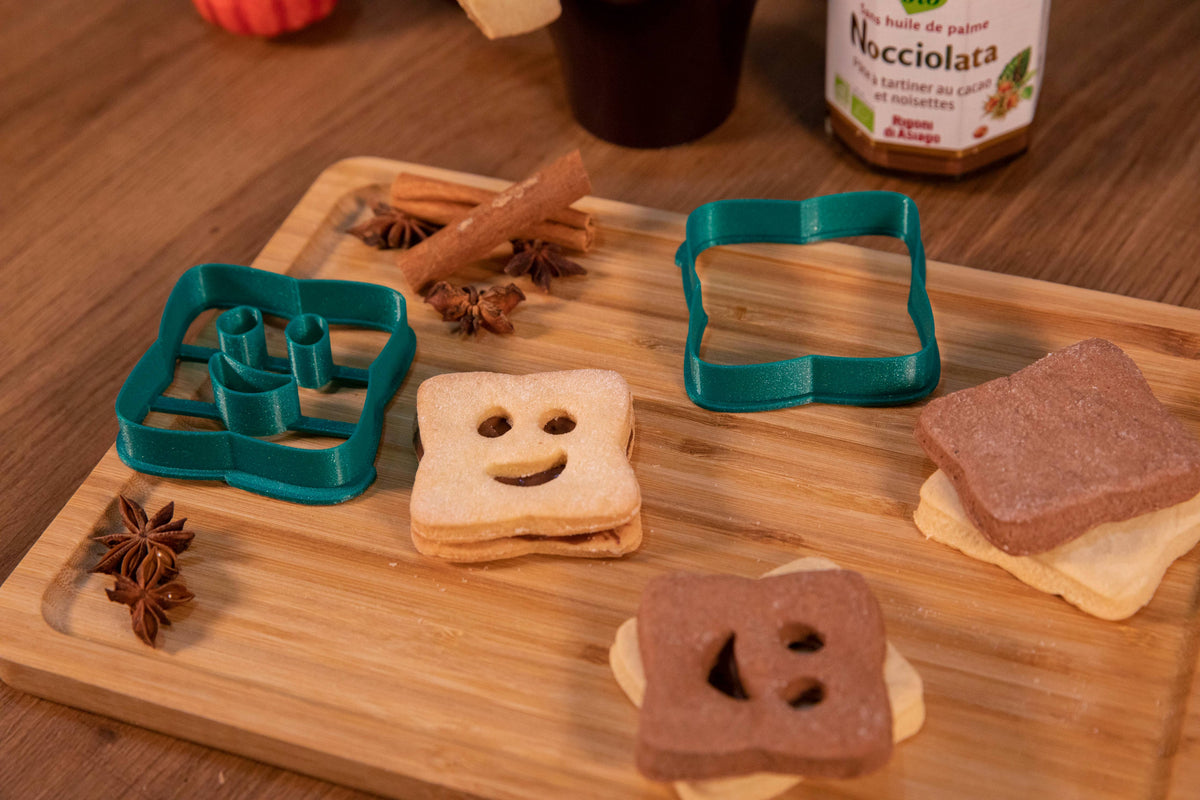 Goûter Enfant "façon BN" - emporte-pièce: Vert