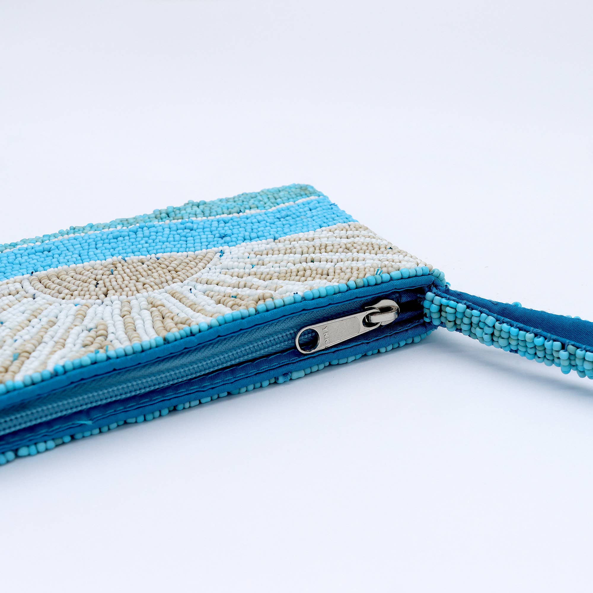 Petite pochette perlée Sunrise: Orange