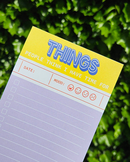 Bloc-notes « Things People Think I Have Time For » - liste de tâches
