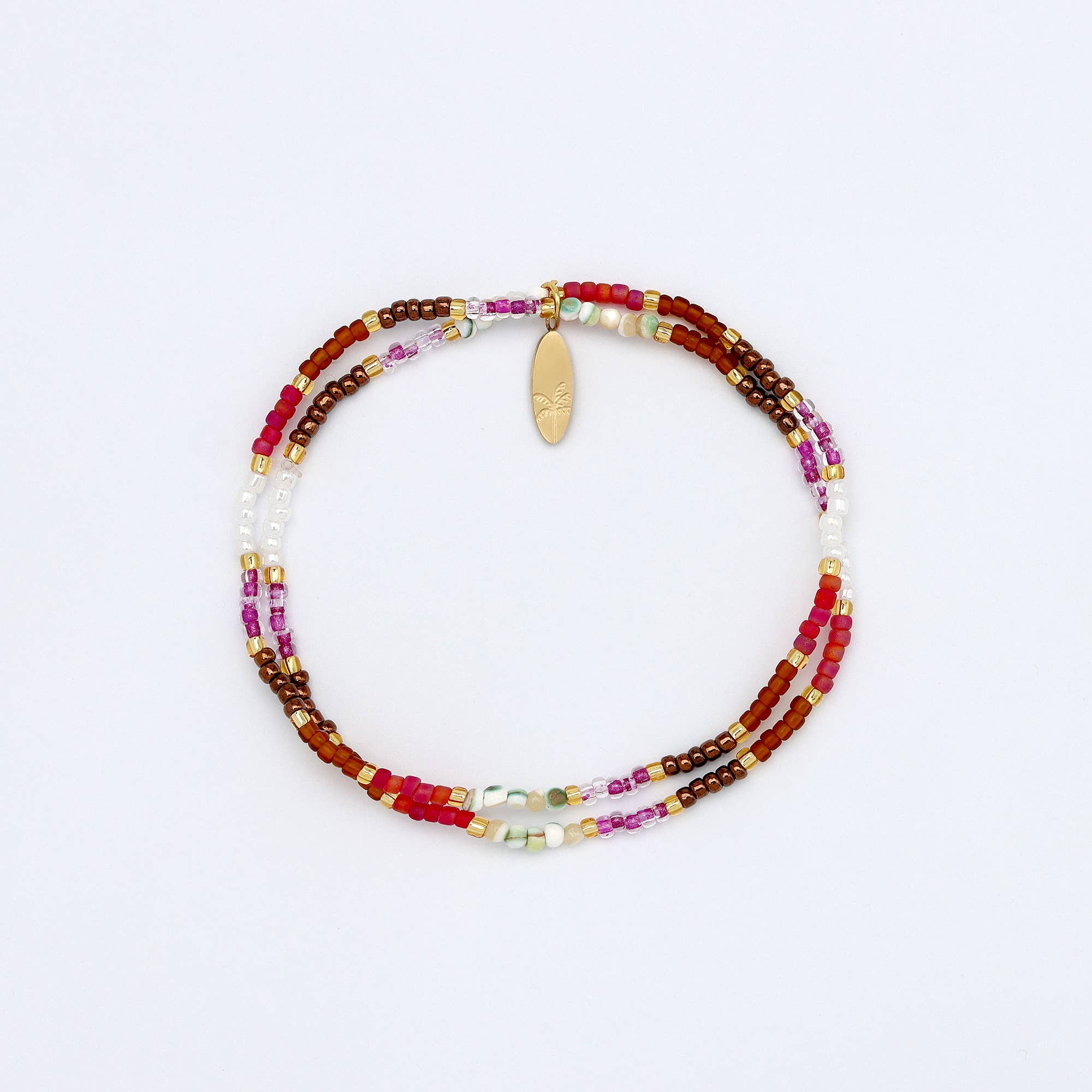Collection « Été éternel » de bracelets dorés à perles: Or chaud