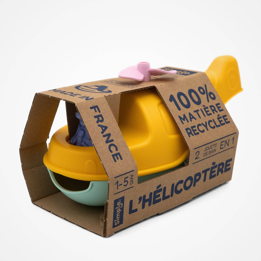 Hélicoptère Bateau Pastel - Jaune