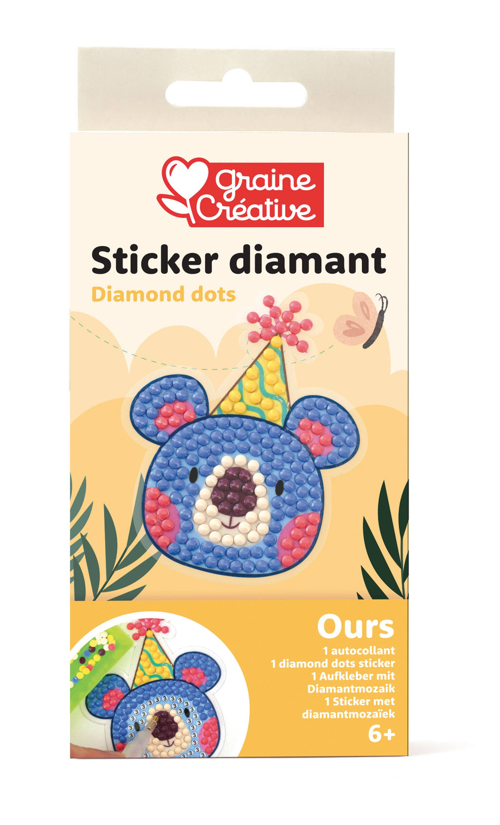 KIT DIAMANT MOSAIQUE STICKER - OURS