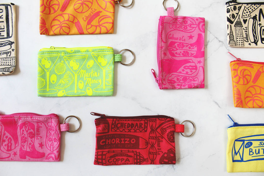 Pochette à cartes zippée Martini Money avec porte-clés