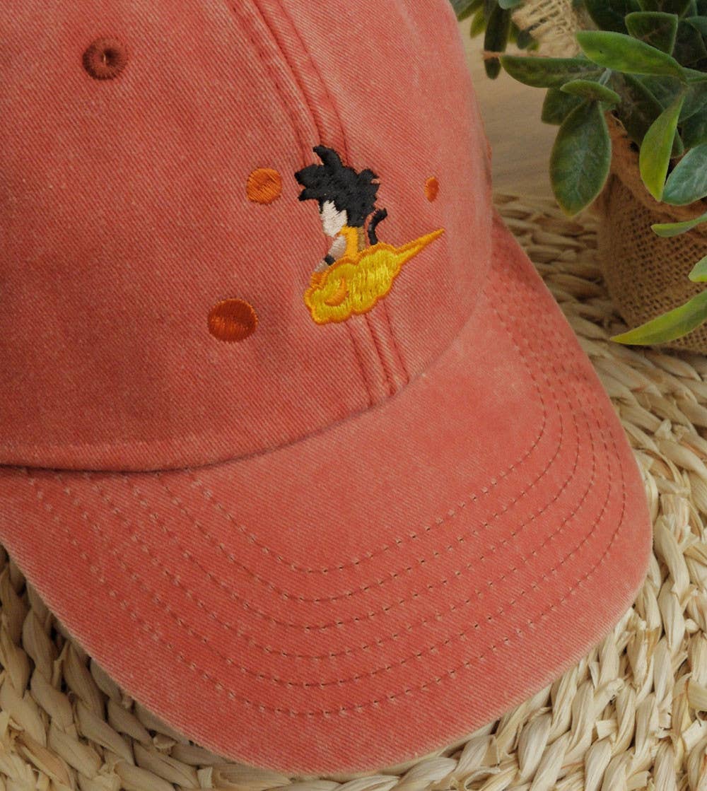 Casquette Brodé - Goku: Noir vintage
