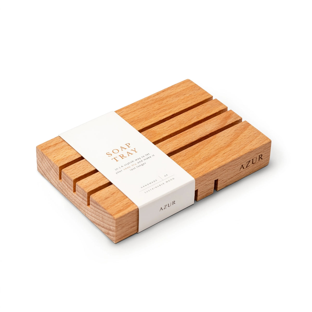 Porte-savon en bois fabriqué à la main en bois durable