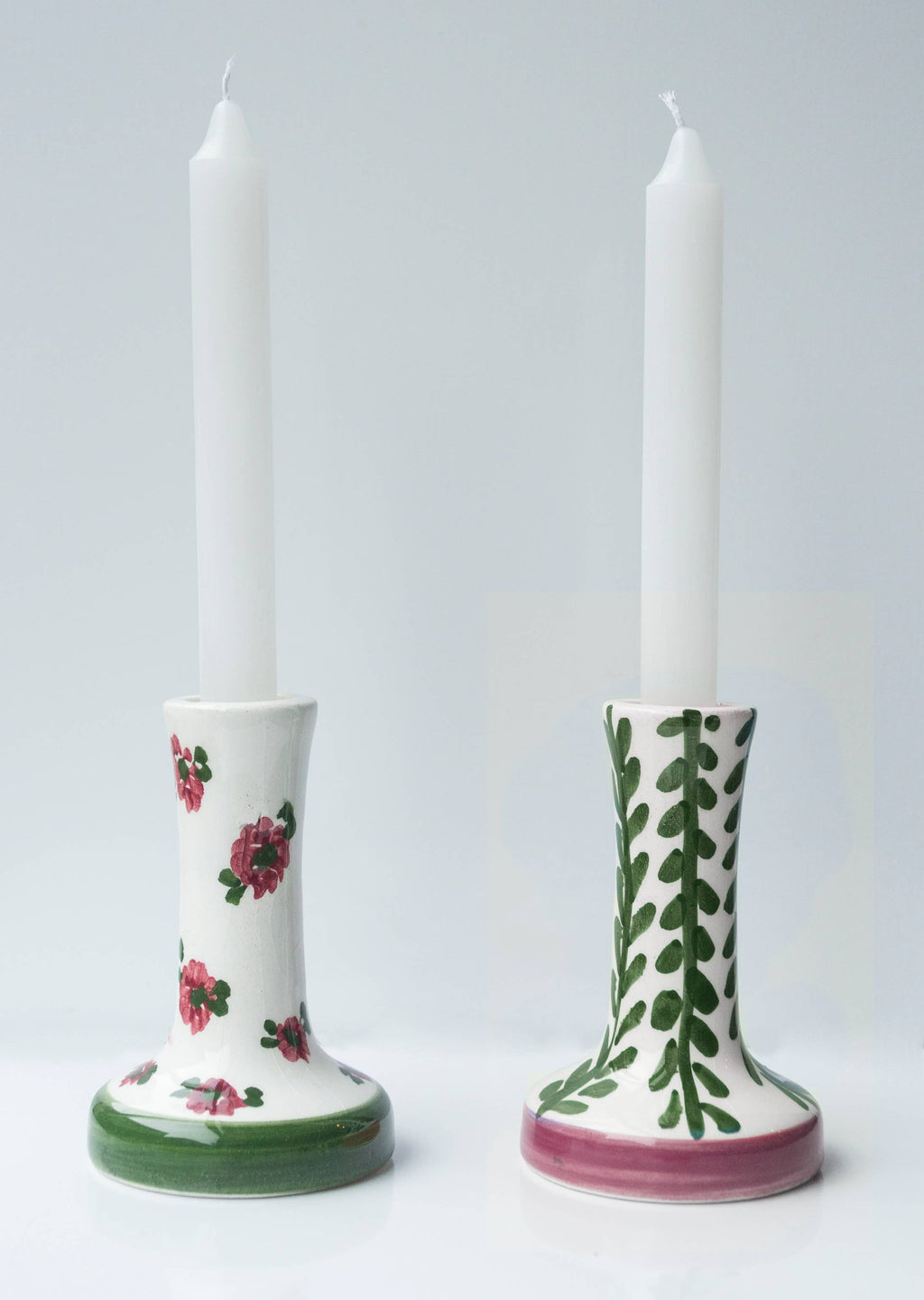 Ensemble de Bougeoirs Fitz (Fleurs)