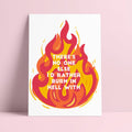 Impression riso « There is no one else I'd rather burn in hell with »